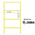 3007201-T - Etichette Zebra F.to 51X25mm Z-Select 2000T - con zigrinatura 