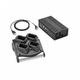 SAC9000-4001ES - Caricabatterie a 4 Posizioni per Terminale Motorola Zebra MC9090-G, MC9190-G & MC92N0-G - Include Alimentatore