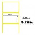 3007206-T - Etichette Zebra F.to 102x64mm  Z-Select 2000T - con zigrinatura 
