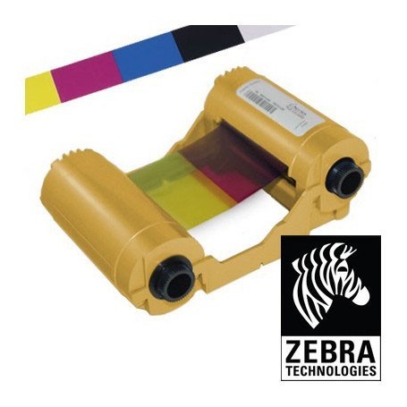 800033-840 - Ribbon a Colori 5 Pannelli YMCKO per Stampanti Zebra ZXP Serie 3 - True Colours Ribbon - 200 Stampe
