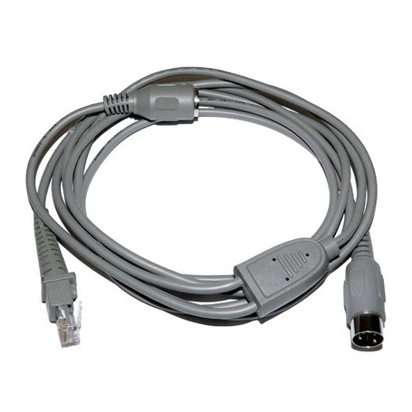 90G001020 - Cavo Datalogic Cab-322 KBW, AT/XT, 5DIN, POT/EXT PWR, STRAIGHT, 7'